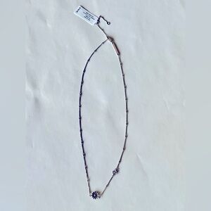 Daisy Pendant Necklace Sterling Silver White Diamond